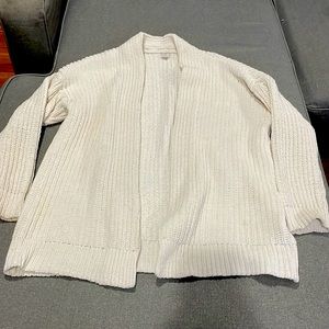 A New Day Cream Color Cable Knit Soft Open Cardigan
